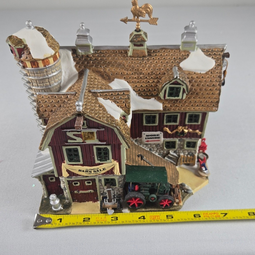 Lemax Harvest Crossing Barn Sale #25641A 2002 Christmas Village House - Picture 7 of 10